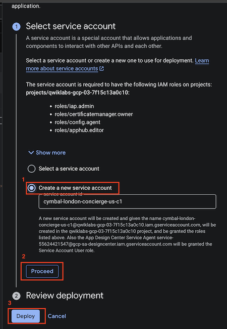 Create Service Account
