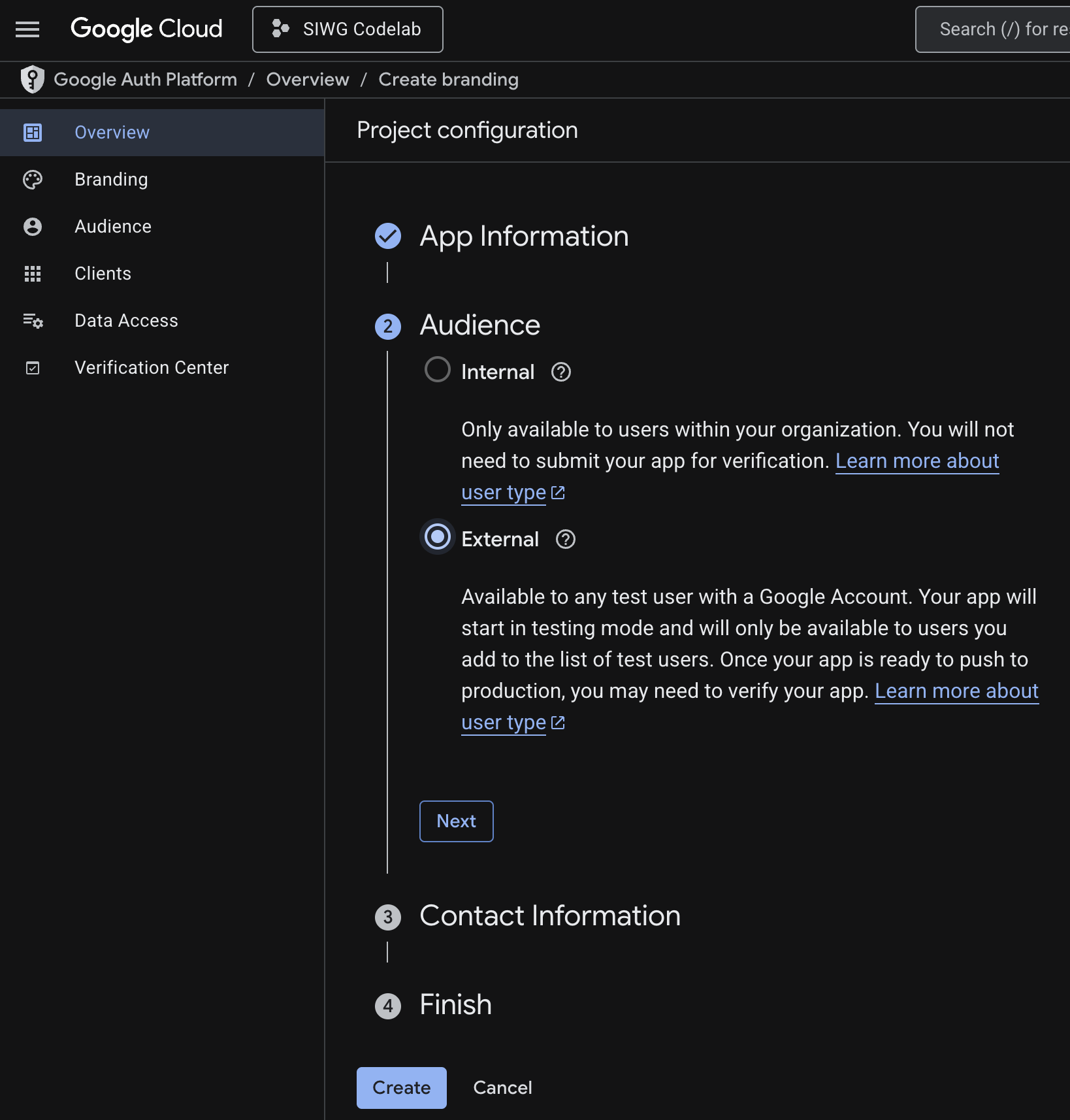 شريحة جمهور Google Cloud Platform