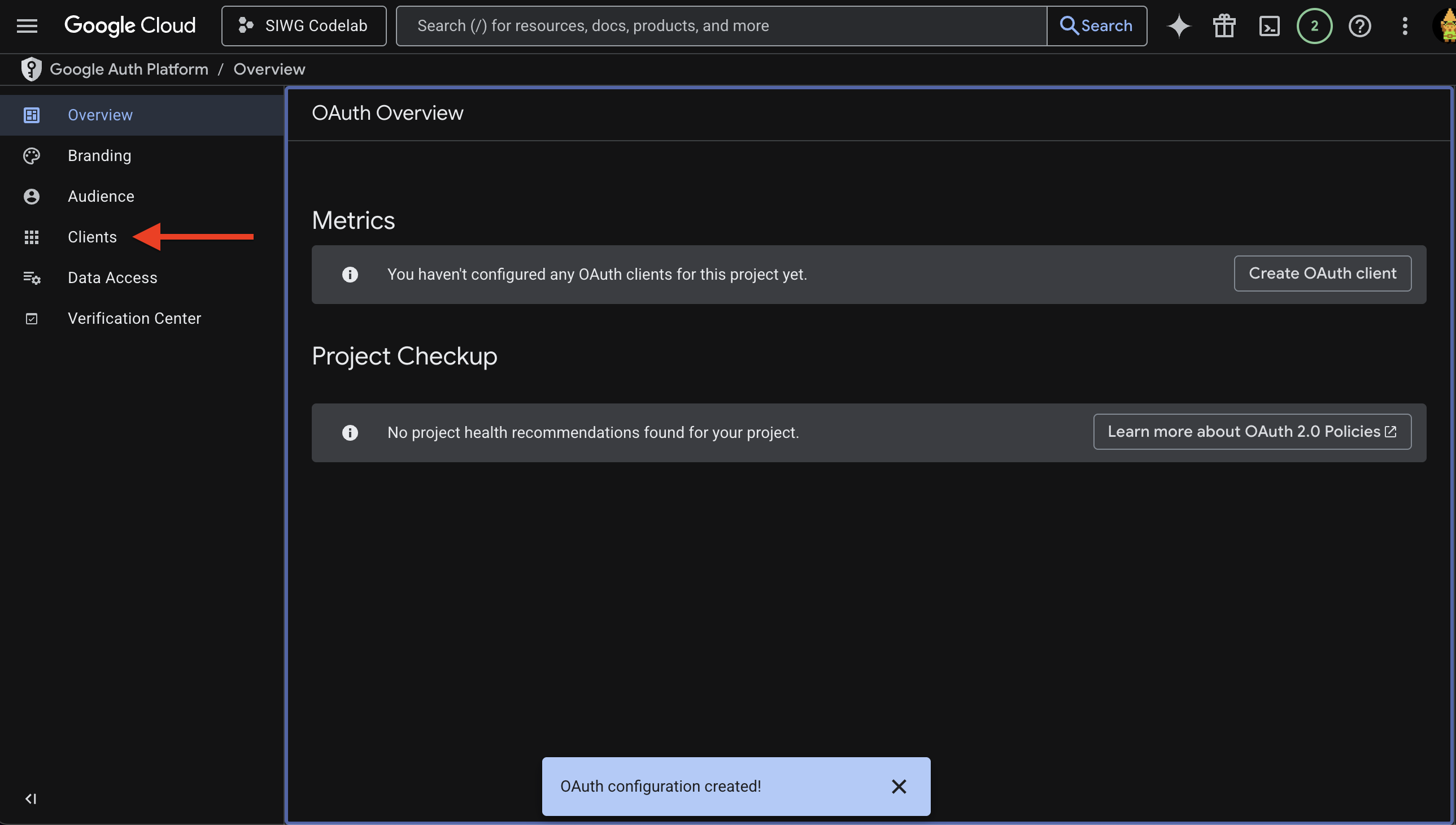 ไคลเอ็นต์ GCP