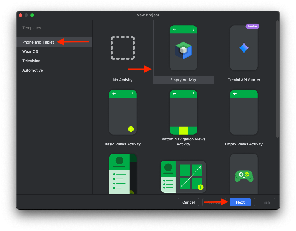 Projet Android Studio