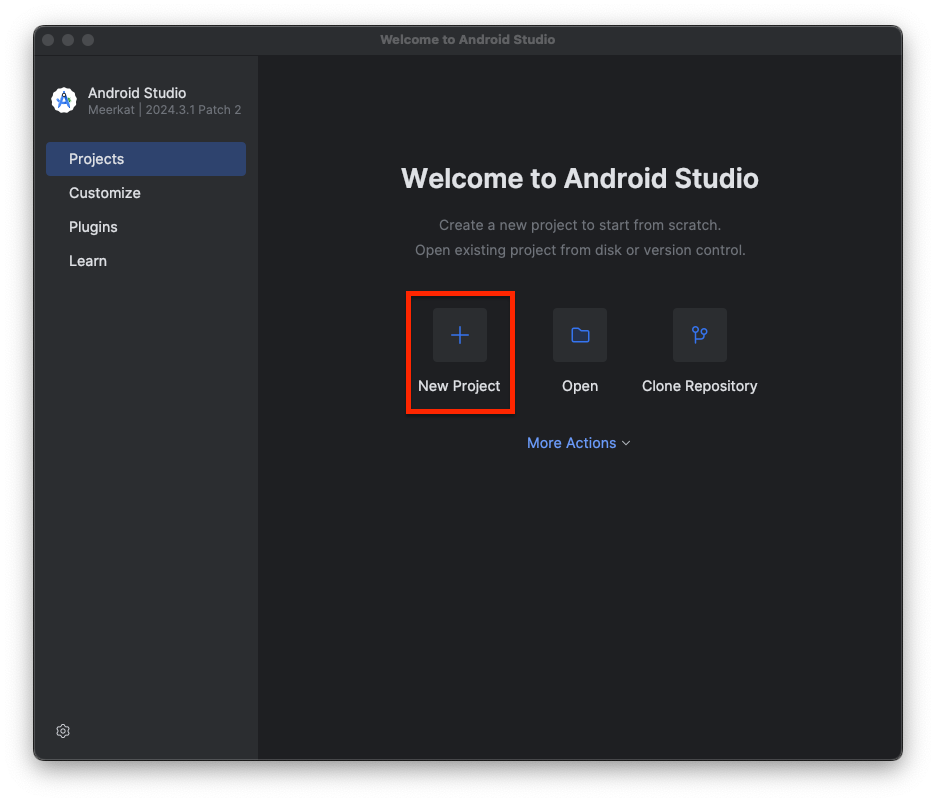 Bienvenido a Android Studio