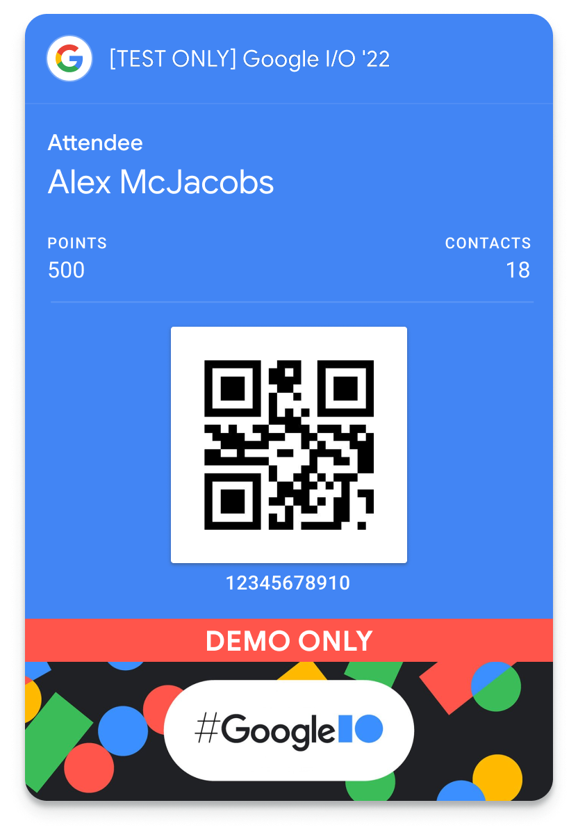 Create passes on  using the Google Wallet API Google Codelabs