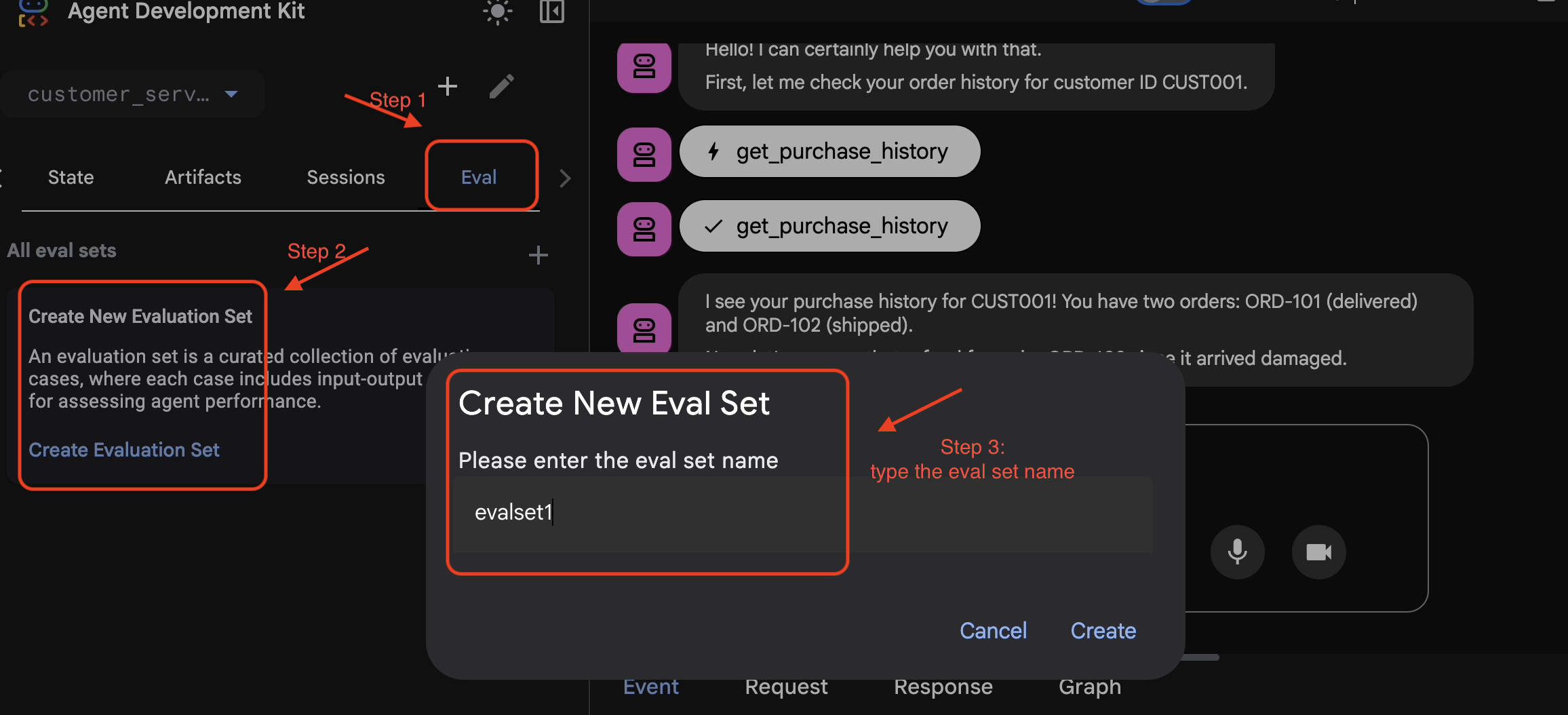 eval set