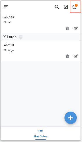 Haz clic en el ícono de sincronización en la parte superior derecha del panel de vista previa para sincronizar con la fuente de datos.