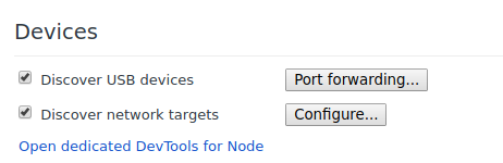 کروم: // بازرسی