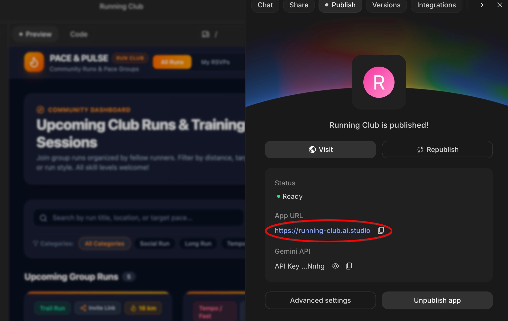 AI studio new app