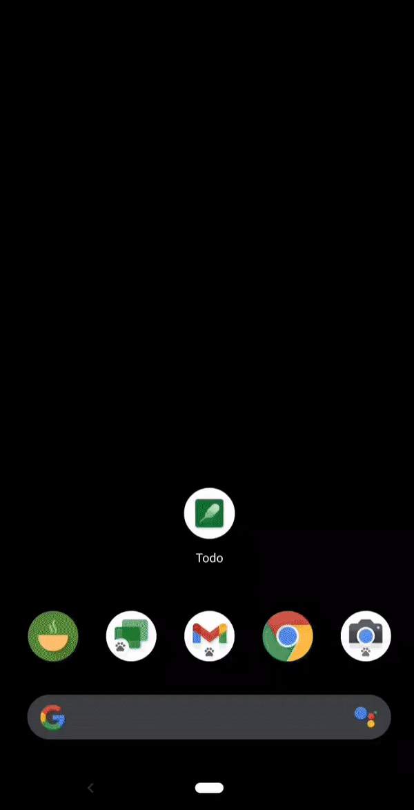 動畫：展示待辦事項清單範例應用程式