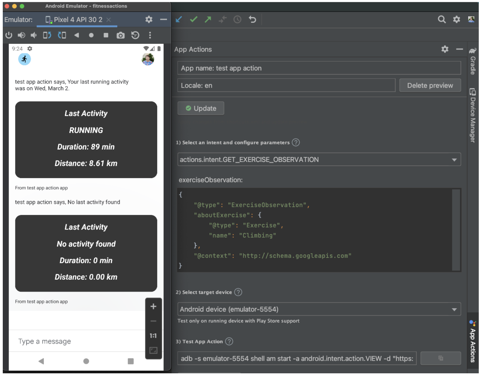 畫面顯示小工具,但 Google 助理外掛程式未傳回任何運動資訊。