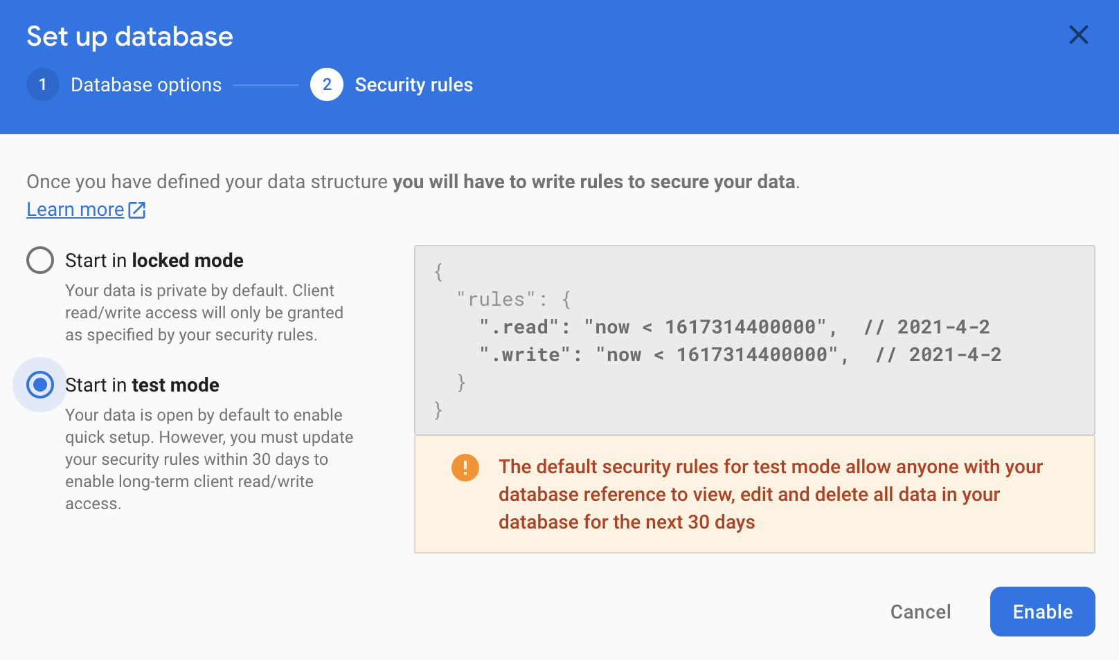 Sicurezza del database
