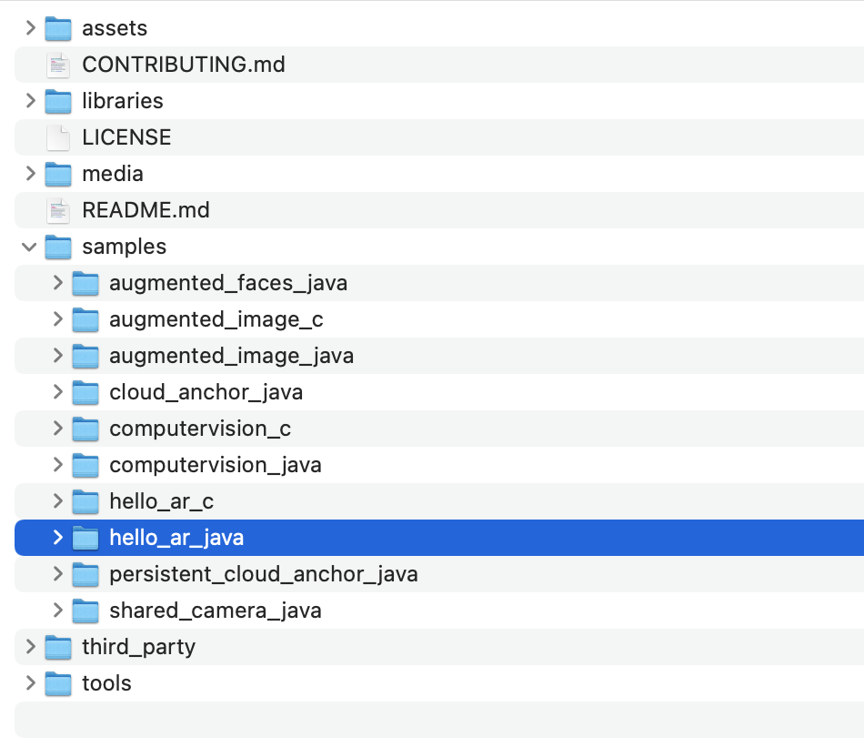 استخراج شده از فایل hello-ar-java