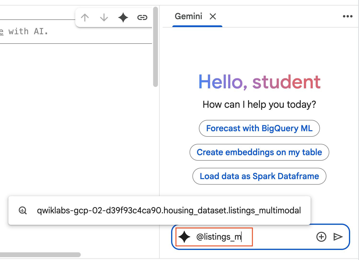 向代理添加表格上下文