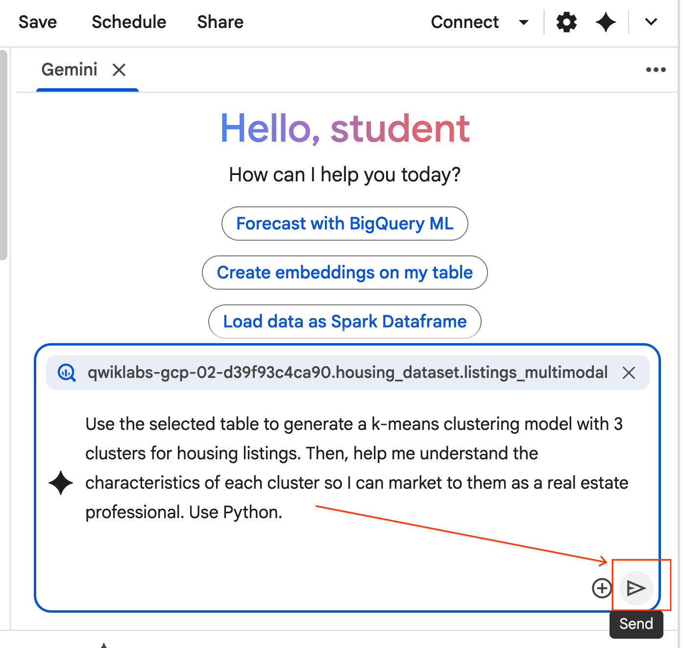 向代理提供提示并提交