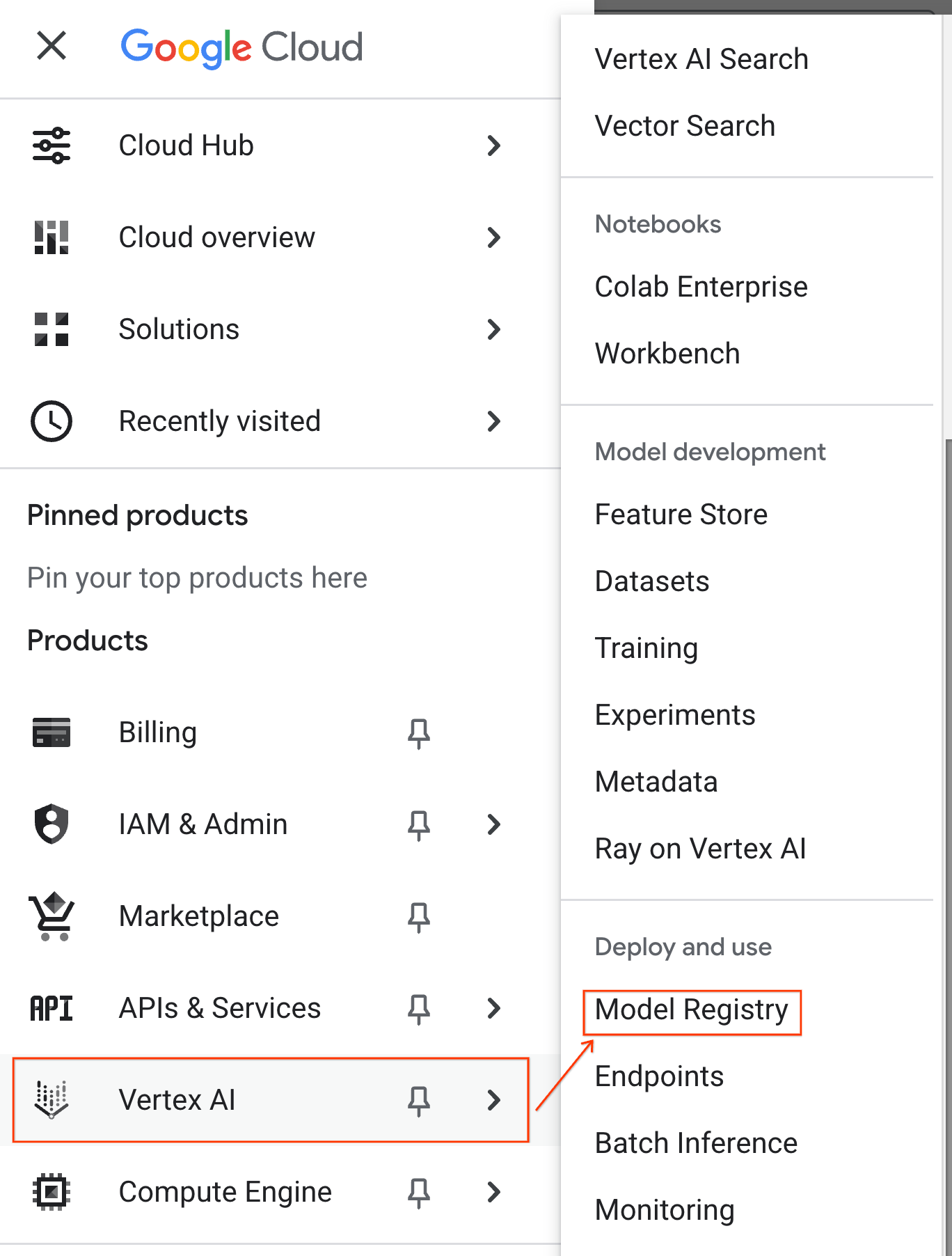 Zu Model Registry wechseln