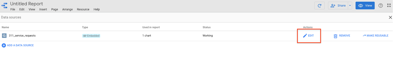 Visualizing your BigQuery Data in Data Studio | Google Codelabs
