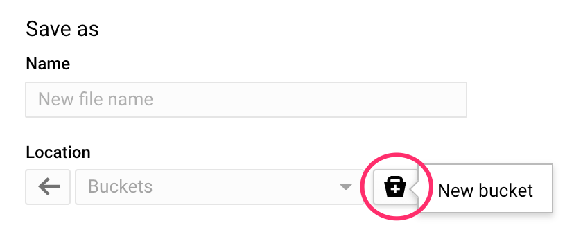 新的 GCS 存储分区