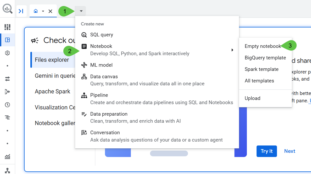 নতুন নোটবুক তৈরি করুন