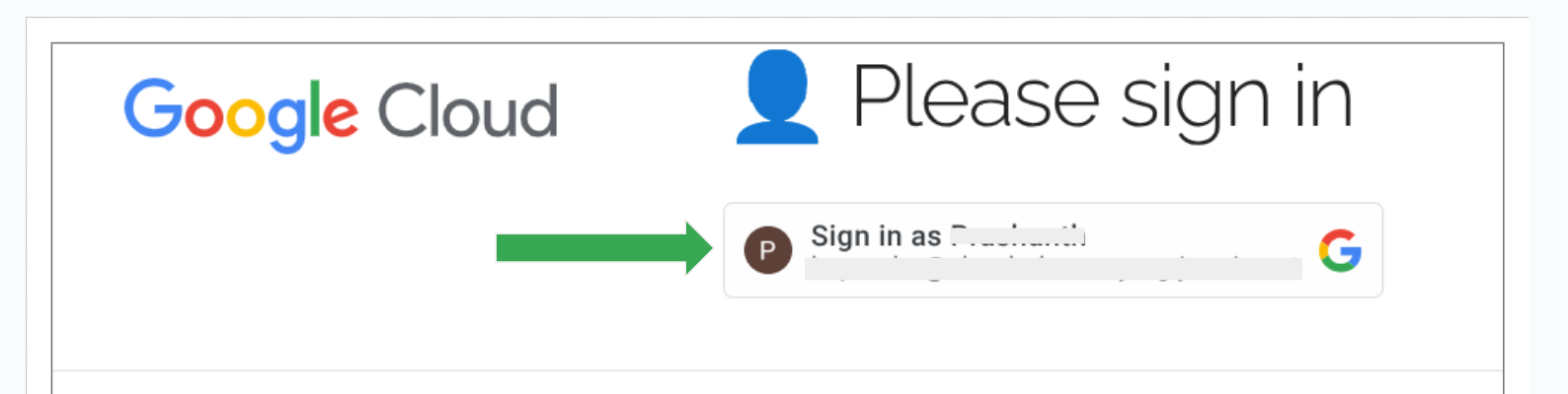 Botão &quot;Fazer login com o Google&quot;