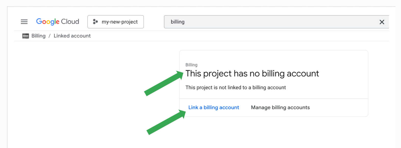 Billing Accounts overview