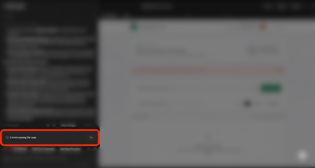 Posizione del pulsante di correzione di Google AI Studio