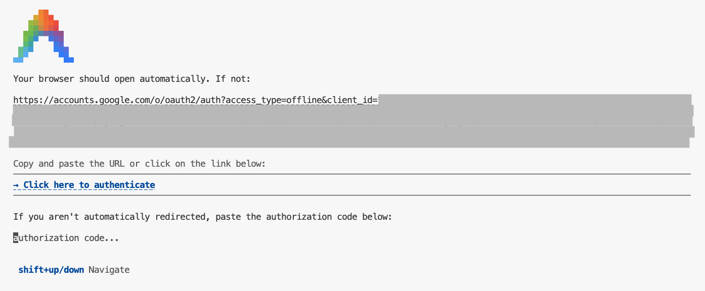 Invite de code de sécurité Antigravity