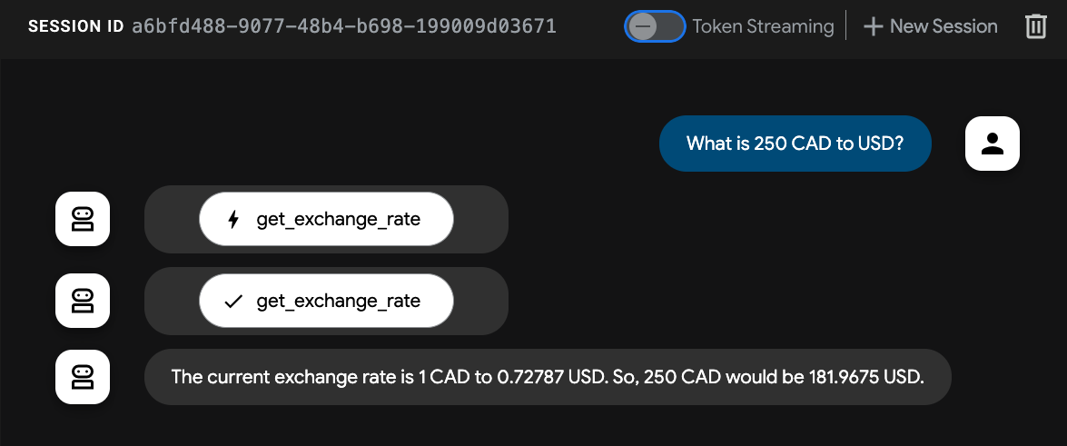 ADK Web Currency Agent