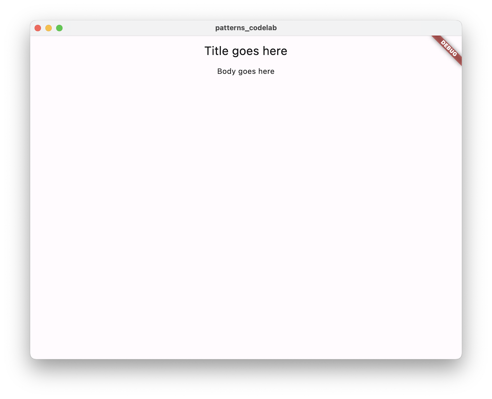 The application built in this step.