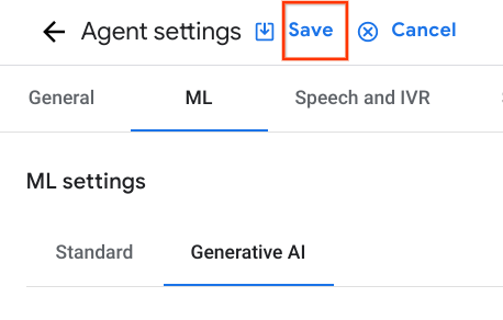 Guardar la nueva configuración