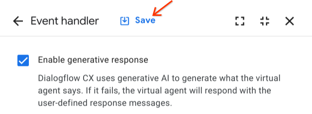 Save to enable generative fallback on the Liveaboards Start Page