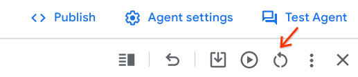 Zurücksetzen, um eine neue Unterhaltung zu starten