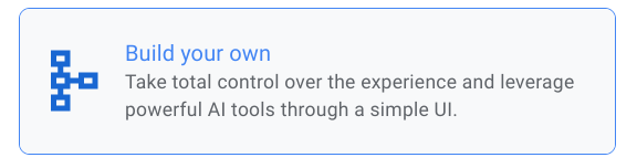 Build your own Choose the option