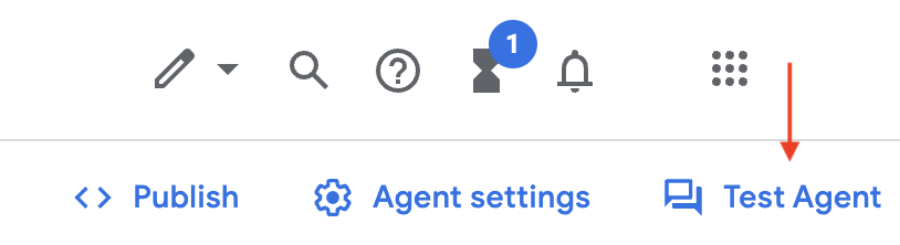 エージェントを再テストする