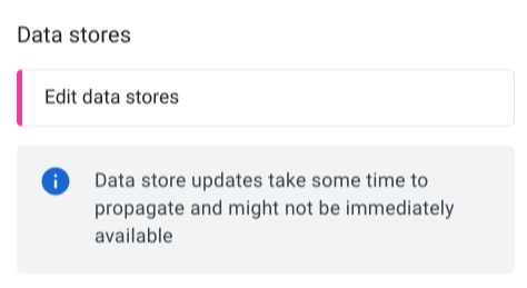 Mengedit penyimpanan data