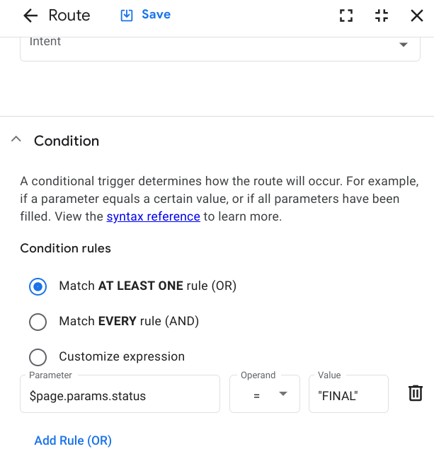 Informed decision making using Dialogflow CX generators and data