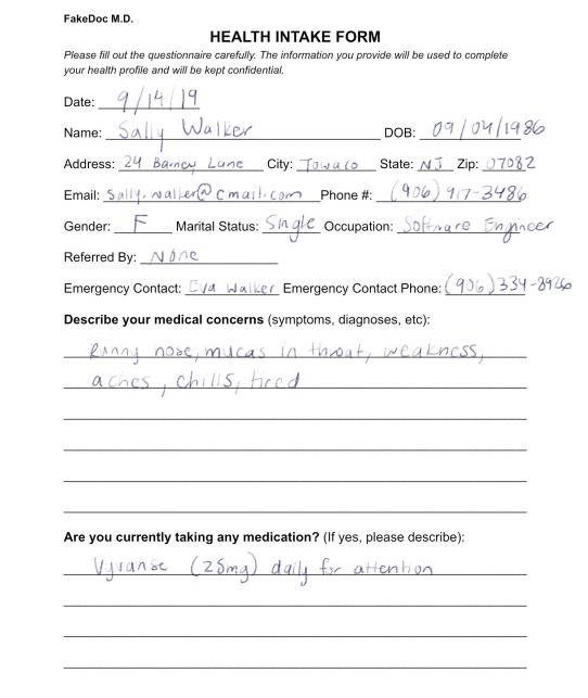 Health Form