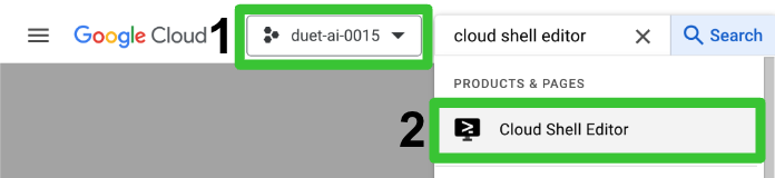 خطوات فتح محرِّر Cloud Shell