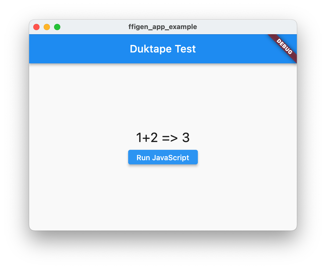 Showing Duktape JavaScript output in a macOS application