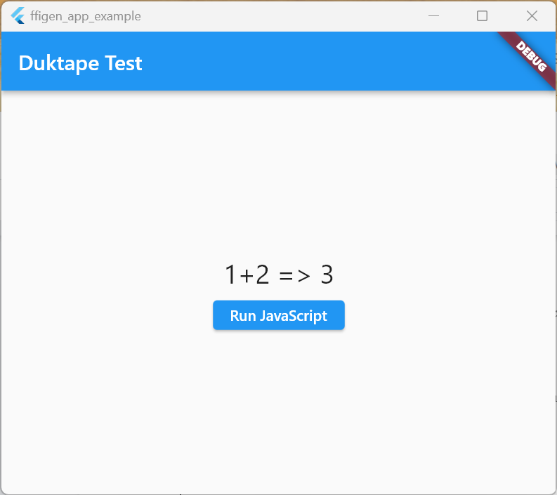 Windows ऐप्लिकेशन में Duktape JavaScript आउटपुट दिखाना