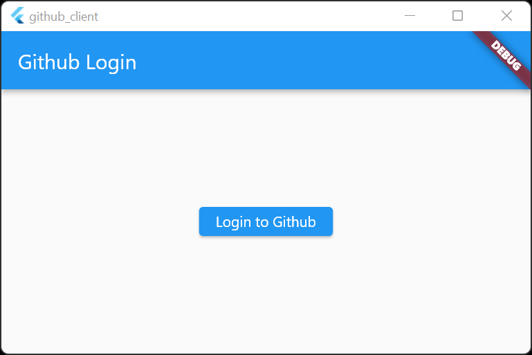 The initial GitHub login step