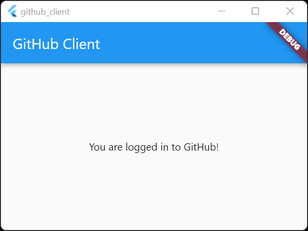 Successfully logged into GitHub