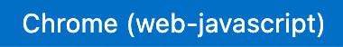 Décoration de la barre d&#39;état VSCode montrant que la cible Flutter est Chrome (web-javascript)