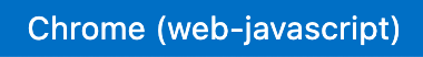 VSCode स्टेटस बार की सजावट, जो Flutter टारगेट दिखाती है वह Chrome (वेब-JavaScript) है