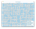 Crossword Generator app window, this time smaller, recognizable words, and a floating overlay in the bottom right corner with statistics about the current generation run