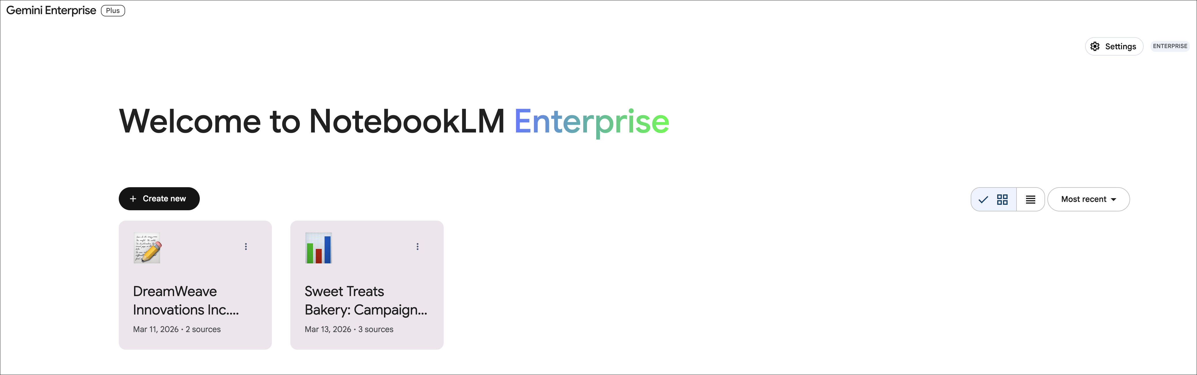 Crea un nuovo notebook