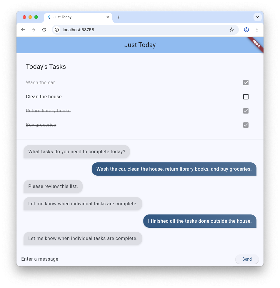 Un'app per elenchi di attività in esecuzione in Chrome