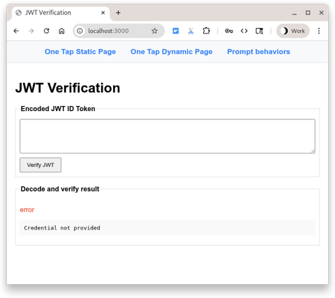Sign in with Google One Tap prompt for Web | Google Codelabs