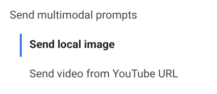 Code cells for multimodal prompts