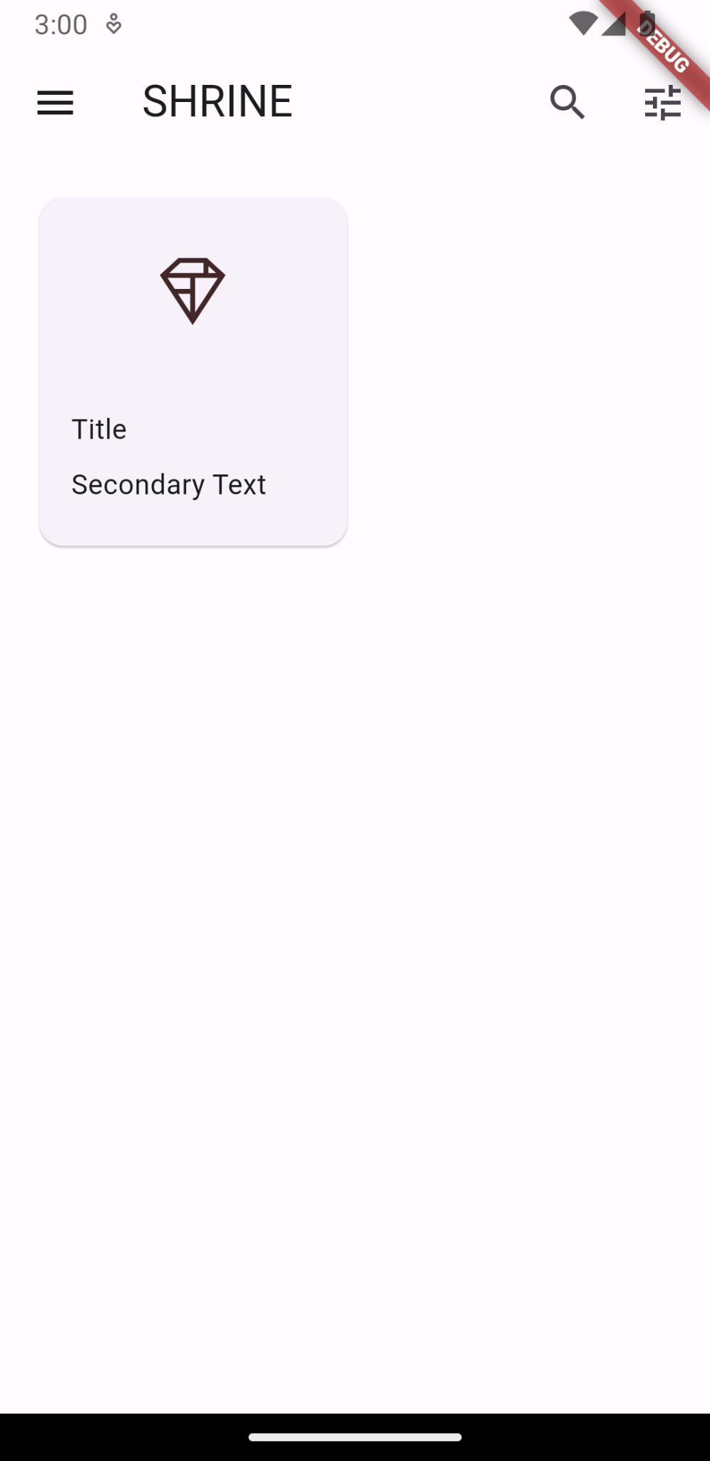 פריט בודד עם תמונה, כותרת וטקסט משני
