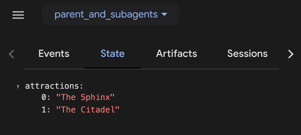Session State preview in the Web UI