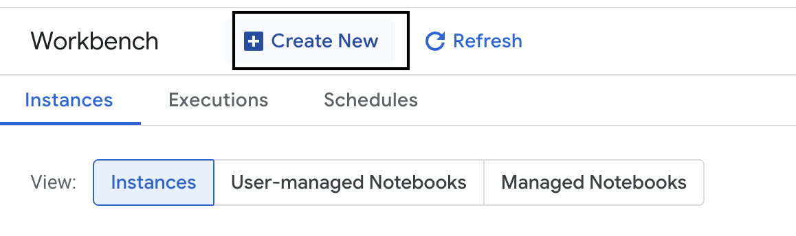 Criar um ambiente do Workbench