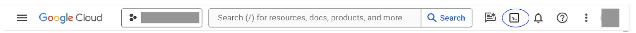 Avvio della console Google Cloud